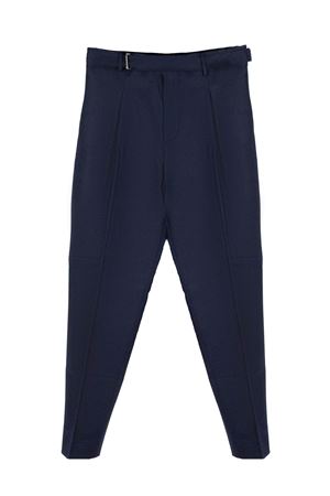 Blue virgin wool blend Riccardo trousers BE ABLE | ANDYGBCBLU